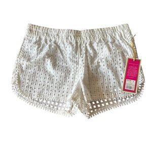 NWT Lily Pulitzer for Target White Eyelet Cotton Shorts size Small